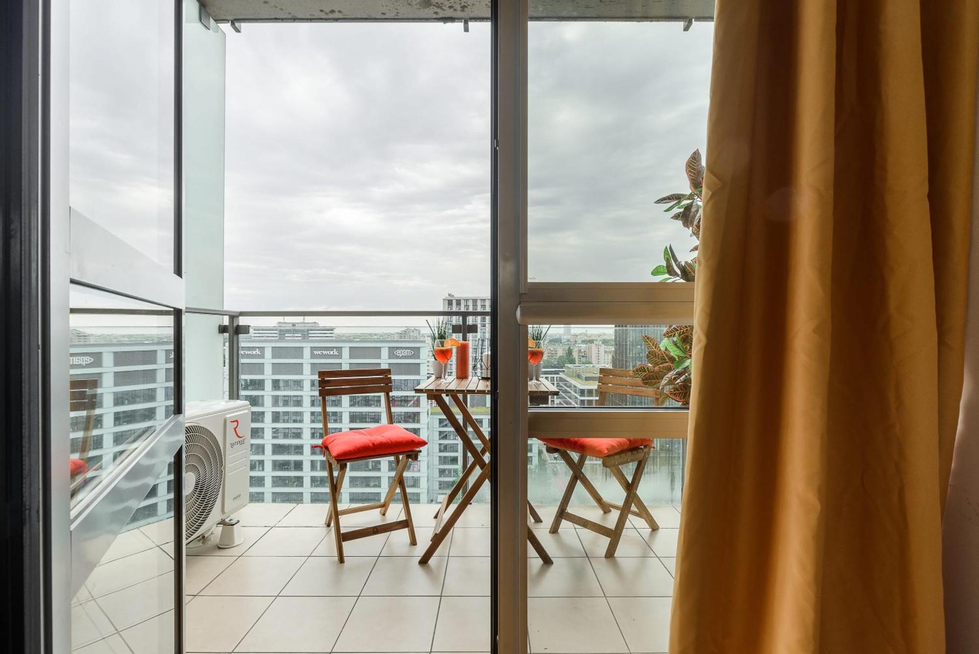 Lumina With Balcony Platinum Tower Apartament Warszawa